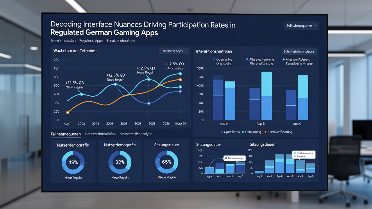 Detaillierte Ansicht von Interface-Features wie personalisierten Dashboards und Feedback-Elementen in deutschen Gaming-Apps
