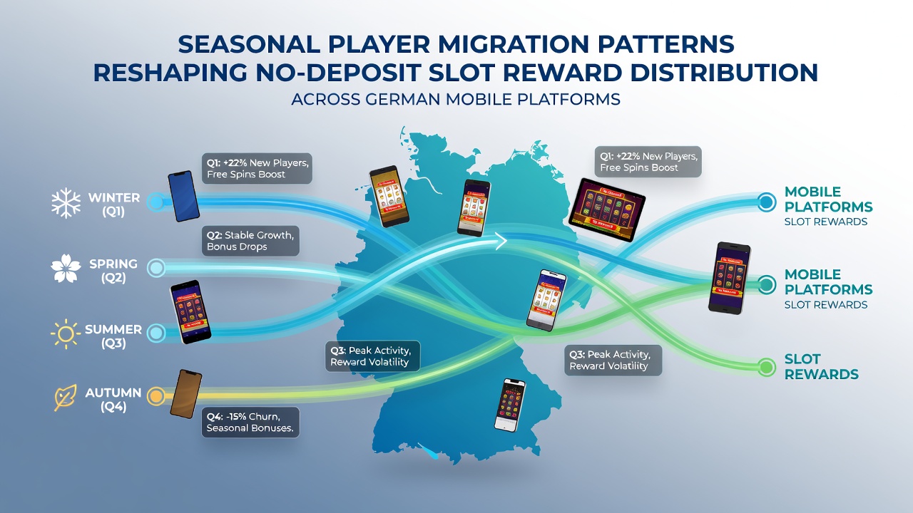 Darstellung saisonaler Spielermigration und deren Einfluss auf No-Deposit-Belohnungen in mobilen Slots